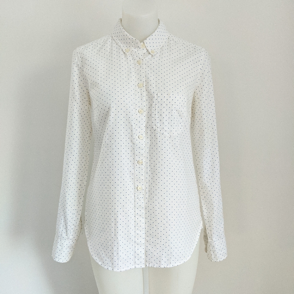GAP The Tailored Shirt, Polka Dot, S